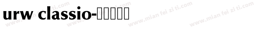 urw classio字体转换